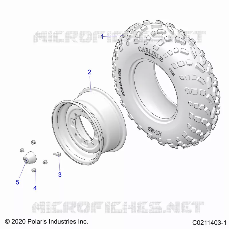 ROUES, FRONT TIRE