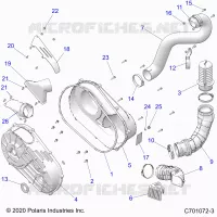 SYSTÃˆME DE TRANSMISSION, CLUTCH COVER AND DUCTING