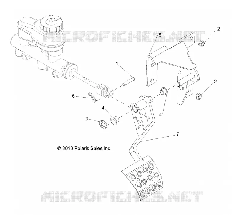 FREINS, PEDAL AND MAITRE CYLINDRE MOUNTING