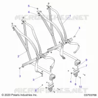 SIEGE BELT MOUNTING 6 POINT