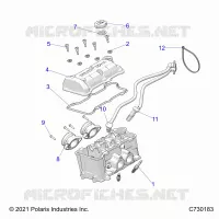 ENGINE, THROTTLE BODY AND COUVERCLE SOUPAPE