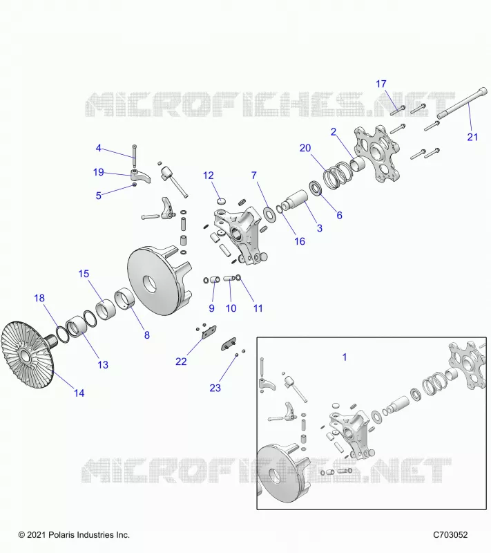 SYSTÃˆME DE TRANSMISSION, PRIMARY CLUTCH