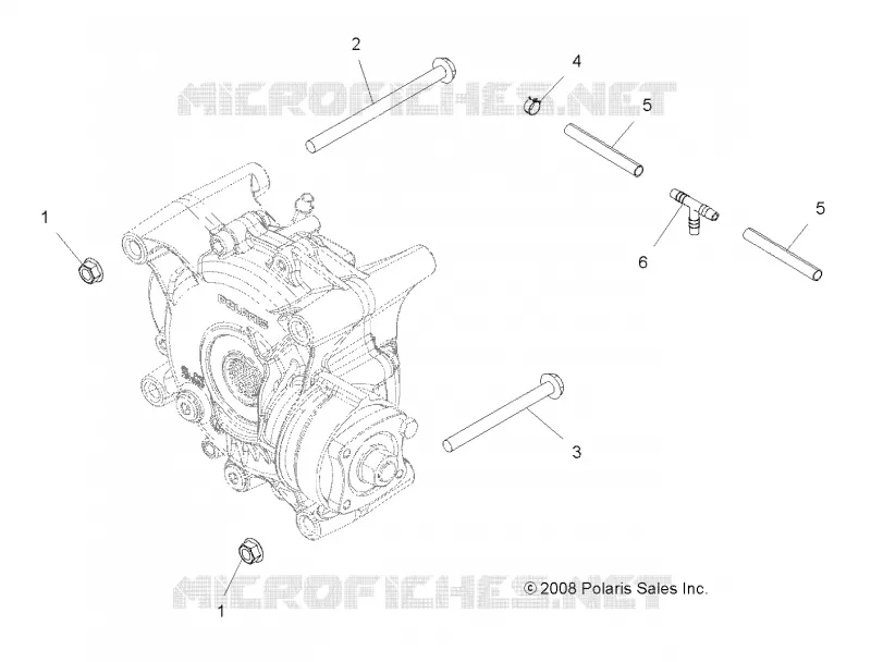 SYSTÈME DE TRANSMISSION, GEARCASE MOUNTING, REAR