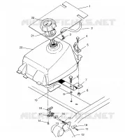 RESERVOIR A CARBURANT Sportsman 4x4 W958040 (4930403040A013)