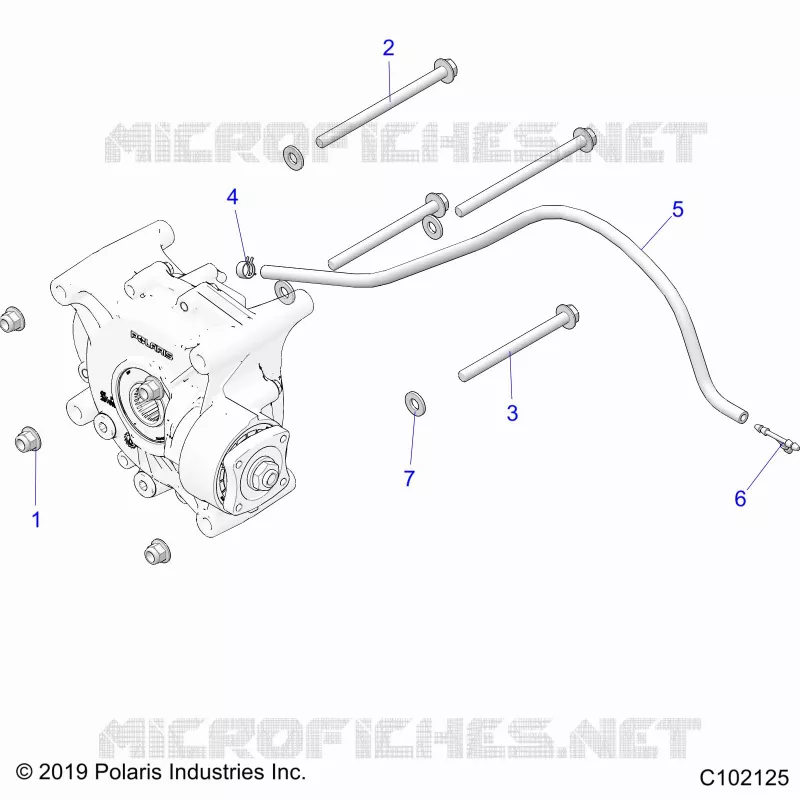 SYSTÃˆME DE TRANSMISSION, GEARCASE MOUNTING, REAR