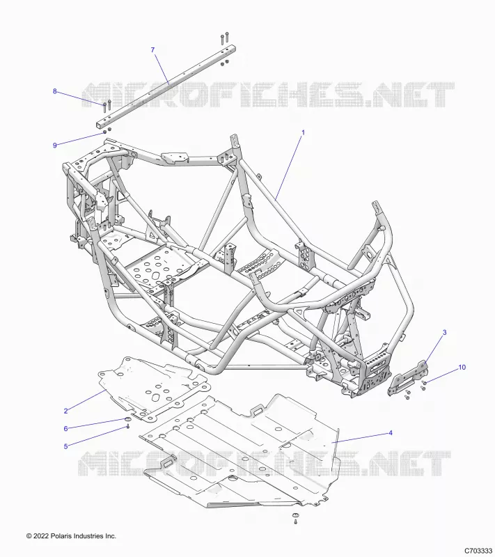 CHASSIS, MAIN FRAME AND SKID PLATE