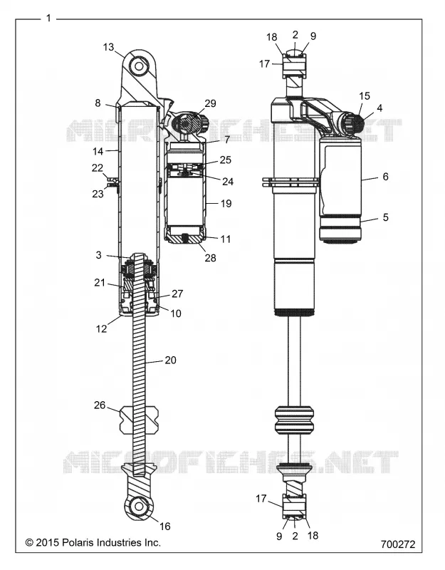 SUSPENSION ARRIERE SHOCK INTERNALS