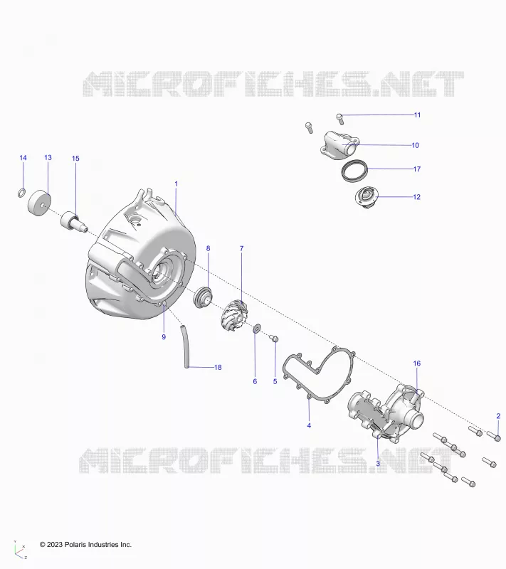 ENGINE, SYSTÃˆME DE REFROIDISSEMENT AND WATER PUMP