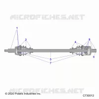 SYSTÃˆME DE TRANSMISSION, FRONT HALF SHAFT