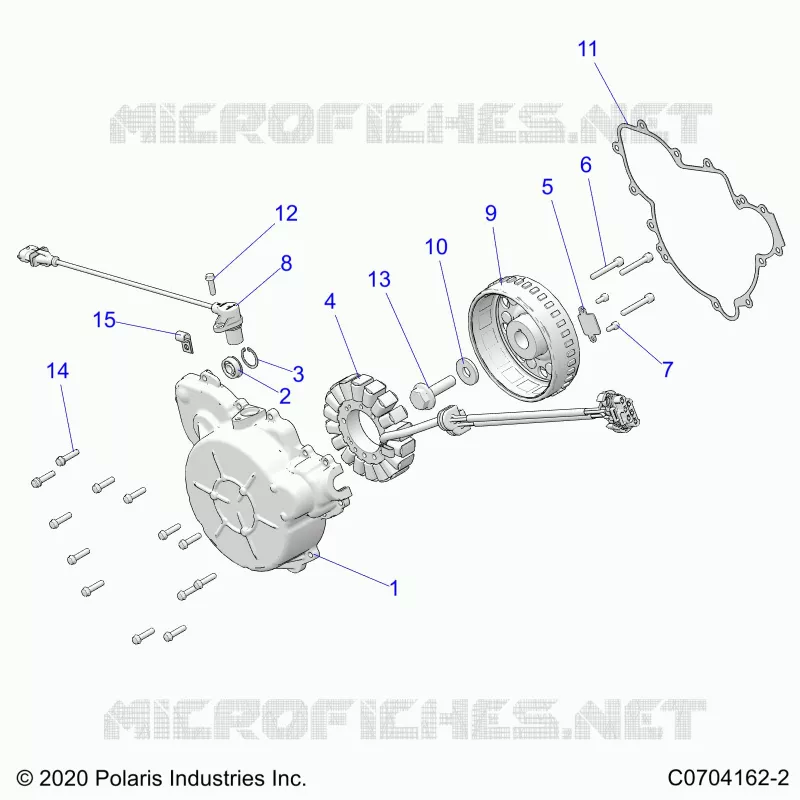 ENGINE, STATOR AND FLYROUE