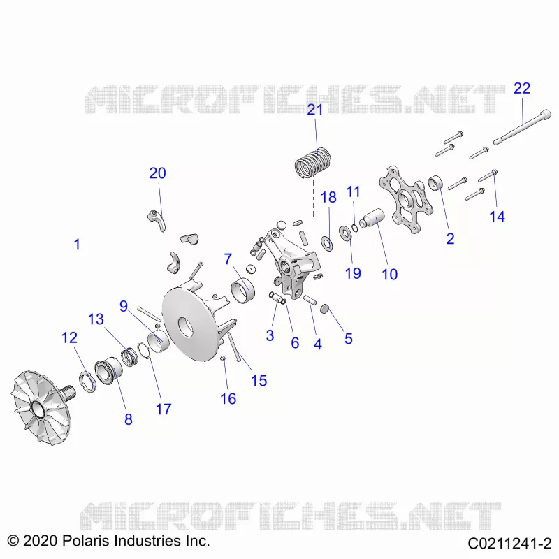 SYSTÃˆME DE TRANSMISSION, PRIMARY CLUTCH
