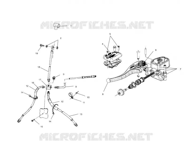 INSTRUMENTS-MAITRE CYLINDRE/FREIN LINE