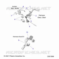 ELECTRICITE, WIRE HARNESS, HOOD, ELEC. START