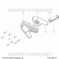 MOTEUR, WATERPUMP IMPELLER AND COVER