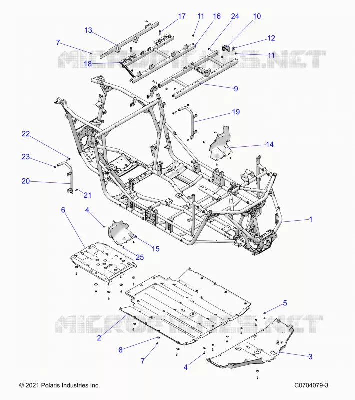 CHASSIS, MAIN FRAME AND SKID PLATES