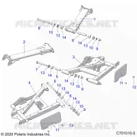 SUSPENSION ARRIERE CONTROL ARMS