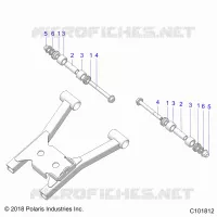 SUSPENSION ARRIERE A-ARM MOUNTING AND BUSHINGS