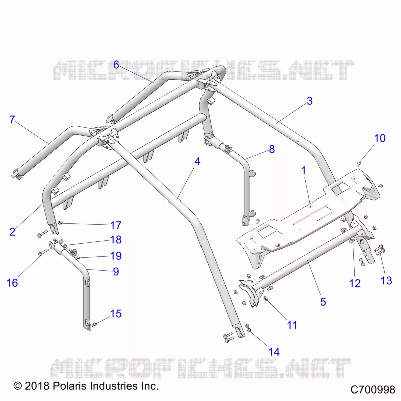 CHASSIS, CAB CADRE -Z23NAE99A/99B (C700998)