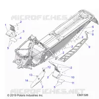 CHASSIS, PROTECTION D'EMBRAYAGE/FOOTRESTS/RUNNING BOARDS