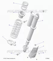 SUSPENSION, REAR SUPPORT AMORTISSEUR , STANDARD/PREMIUM