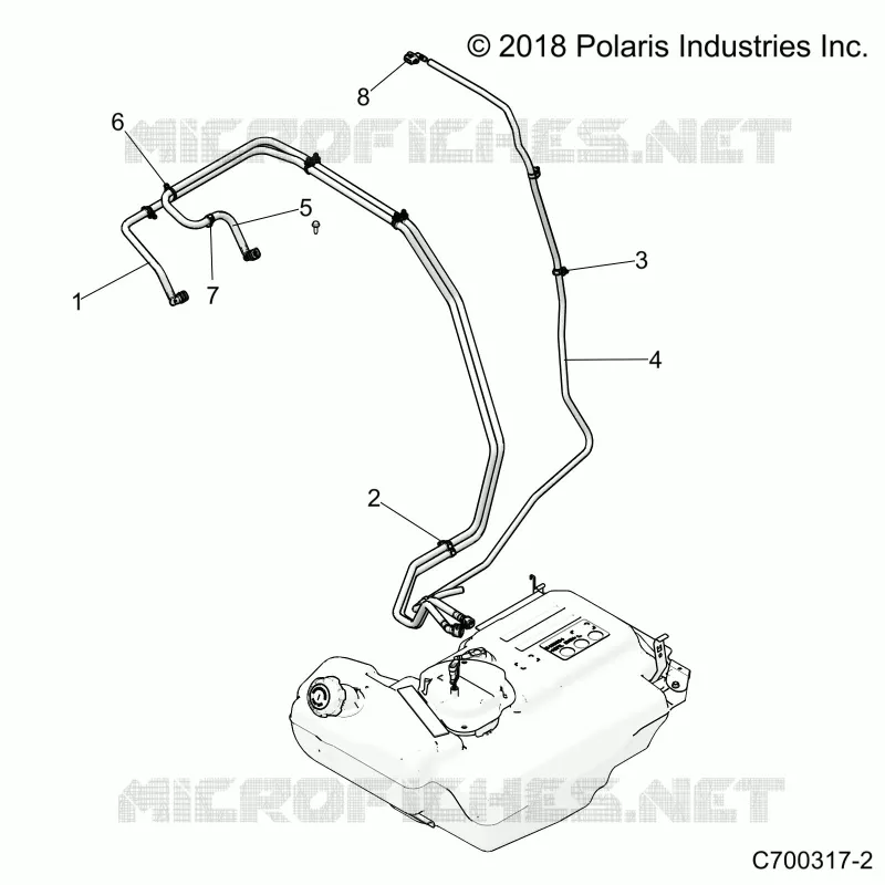 BODY, CARBURANT LINES, STD. 