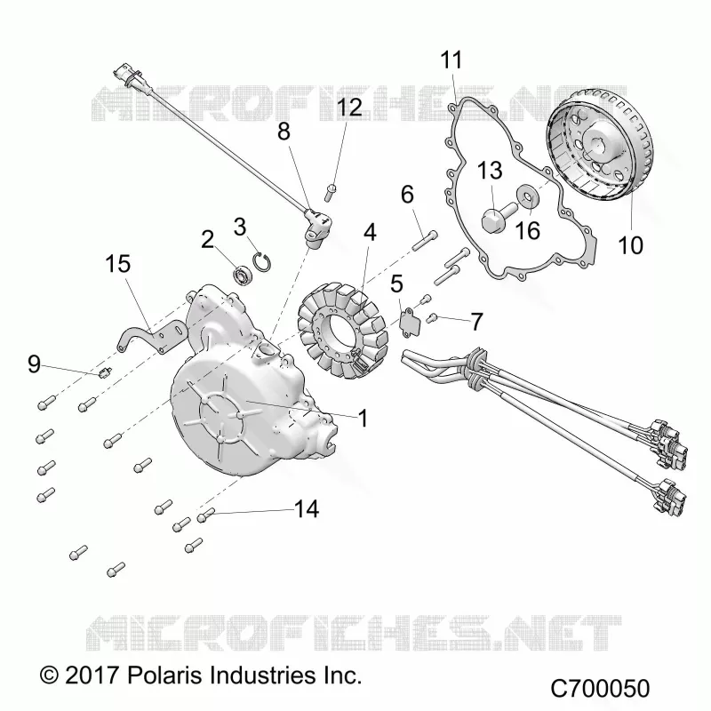 ENGINE, STATOR AND FLYROUE