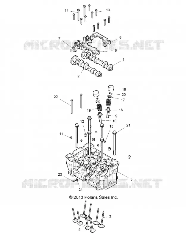 ENGINE, CULASSE AND VALVES