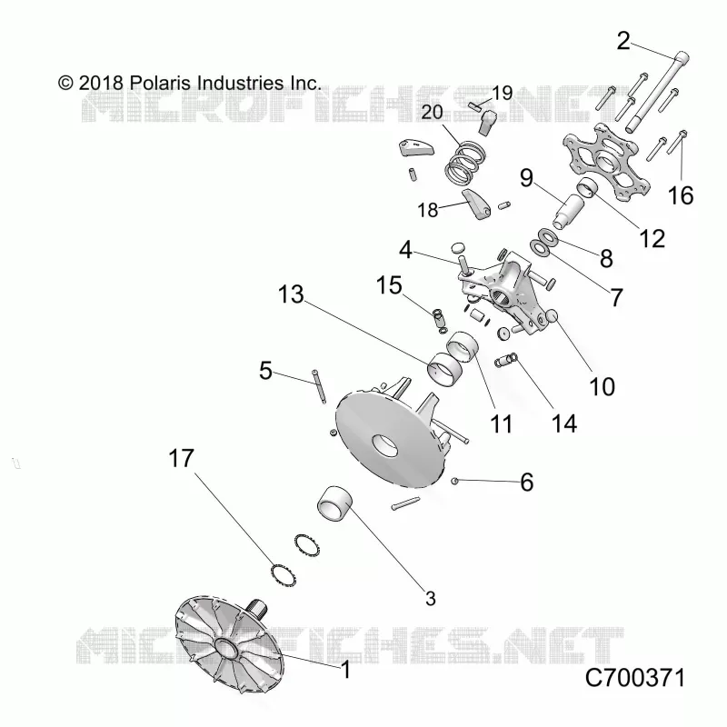 SYSTÃˆME DE TRANSMISSION, PRIMARY CLUTCH
