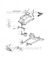 CARBURANT TANK AND CARBURATEUR MOUNTING