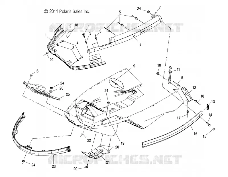 CARROSSERIE AVANT BRACES AND PARE CHOCS