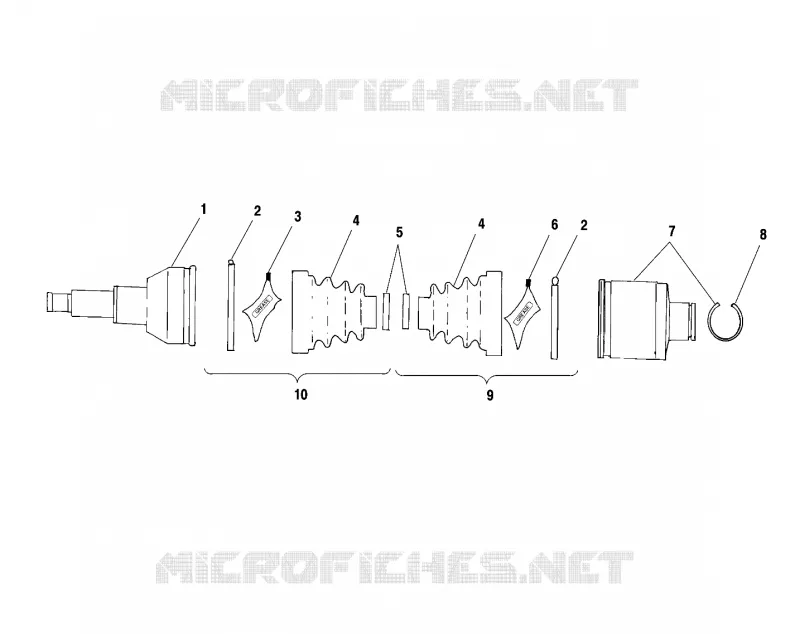 ARBRE DE TRANSMISSION ARRIERE