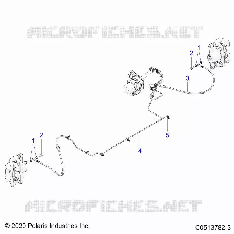 FREIN AVANT BRAKE LINE
