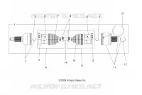 SYSTÈME DE TRANSMISSION, ARBRE DE TRANSMISSION, REAR