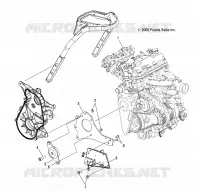 SUPPORT MOTEUR RH and FRONT