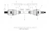 SYSTÈME DE TRANSMISSION, FRONT HALF SHAFT