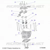 ENGINE, CULASSE, CAMS AND VALVES