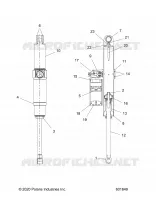 SUSPENSION, AMORTISSEUR ARRIERE TRACK