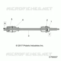 SYSTEME DE TRANSMISSION, REAR HALF SHAFT