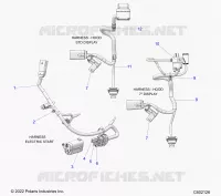 ELECTRICITE, WIRE HARNESS, HOOD, ELEC. START