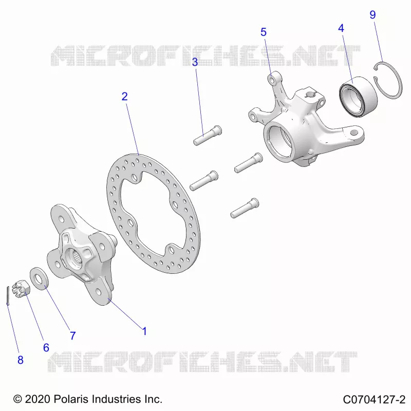 SUSPENSION AVANT CARRIER- Z23N4V99AL/BL/AR/BR (C0704127-2)