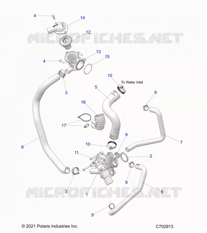 MOTEUR, WATERPUMP AND BYPASS