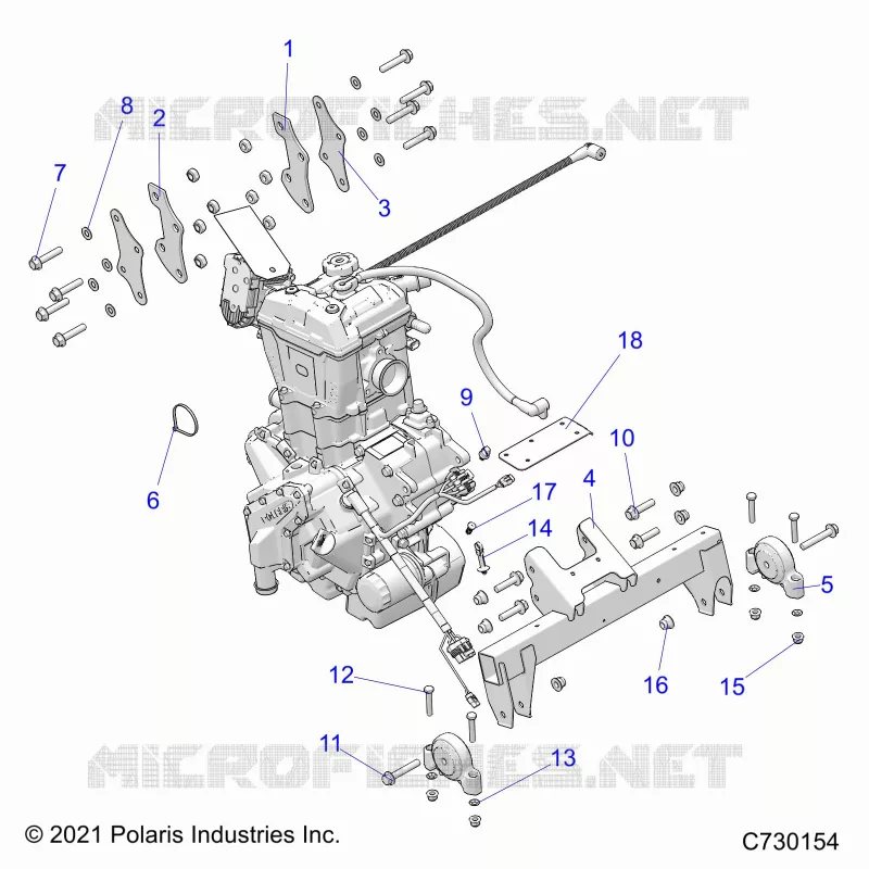 ENGINE, TRANSMISSION MOUNTING & LONG BLOCK