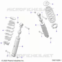 SUSPENSION ARRIERE SHOCK AND MOUNTING