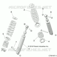 SUSPENSION, REAR SUPPORT AMORTISSEUR 