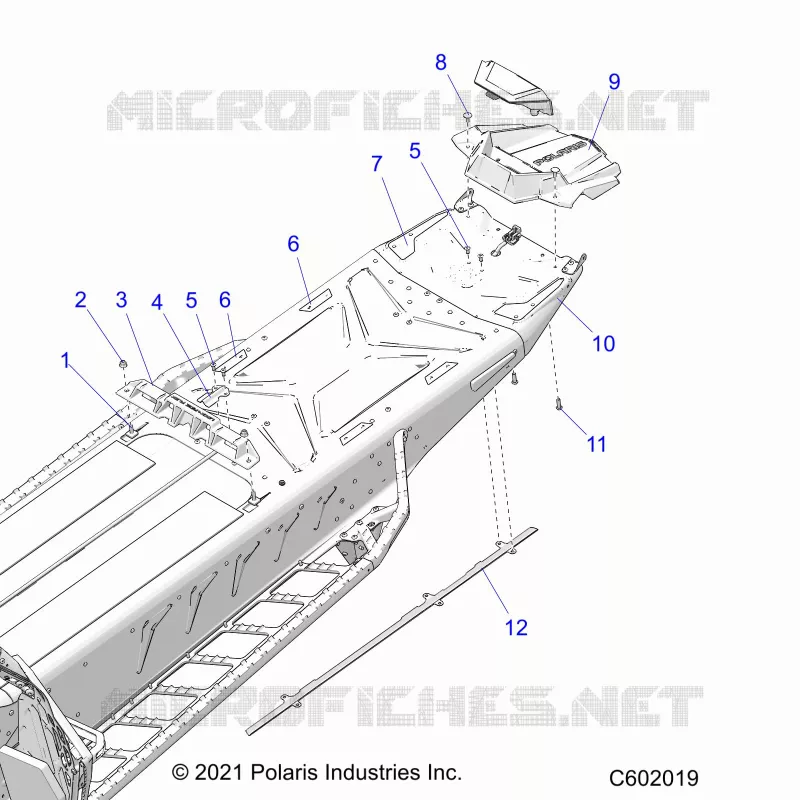 CHASSIS, REAR, MISC. COVERS AND SNOWFLAP