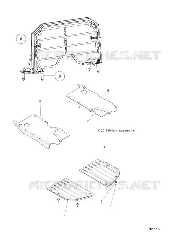 PROTECTIONS INFERIEUR   RACK