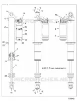 SUSPENSION, AMORTISSEUR AVANT INTERNALS