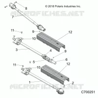 SYSTEME DE TRANSMISSION, FRONT, MID, REAR PROP SHAFT