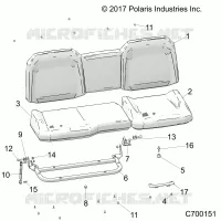 SIEGE ASM. REAR