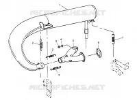 ECHAPPEMENT 500 CARB 0962764, 500 CARB SKS 0962564,  500 CARB SKS E96256 (4931873187C009)